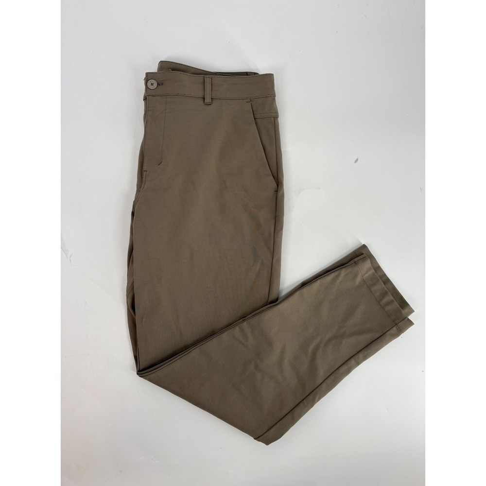 BYLT Everyday Pant Mens 34 Khaki Tan Stretch Chino Trousers Casual Performance